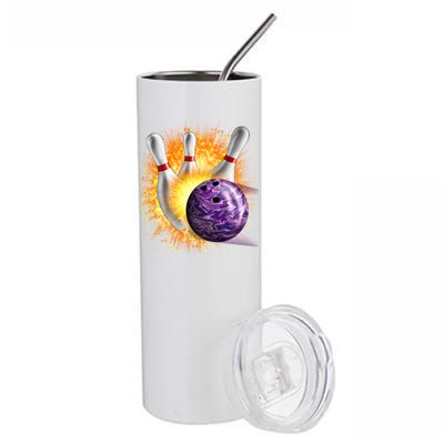 Explosive Spare Hit Bowling Stainless Steel Tumbler