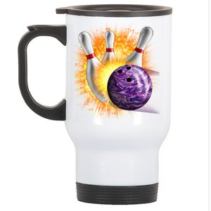 Explosive Spare Hit Bowling Stainless Steel Travel Mug