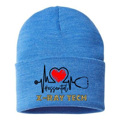 Essential Xray Tech Heartbeat Xray Tech Nurse Gift Great Gift Sustainable Knit Beanie