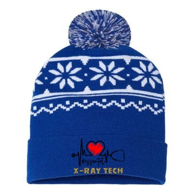 Essential Xray Tech Heartbeat Xray Tech Nurse Gift Great Gift USA-Made Snowflake Beanie