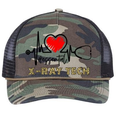 Essential Xray Tech Heartbeat Xray Tech Nurse Gift Great Gift Retro Rope Trucker Hat Cap