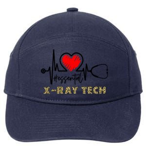 Essential Xray Tech Heartbeat Xray Tech Nurse Gift Great Gift 7-Panel Snapback Hat