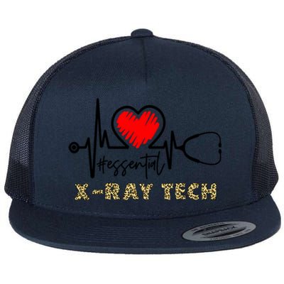 Essential Xray Tech Heartbeat Xray Tech Nurse Gift Great Gift Flat Bill Trucker Hat