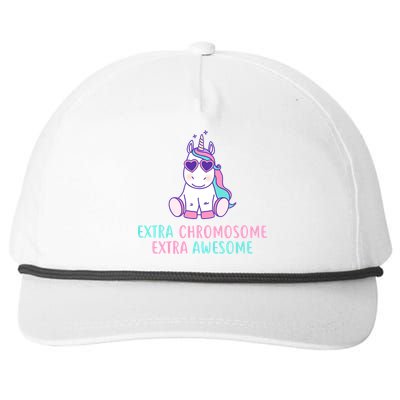 Extra Chromosome Awesome Down Syndrome Snapback Five-Panel Rope Hat