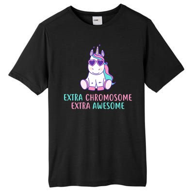 Extra Chromosome Awesome Down Syndrome Tall Fusion ChromaSoft Performance T-Shirt