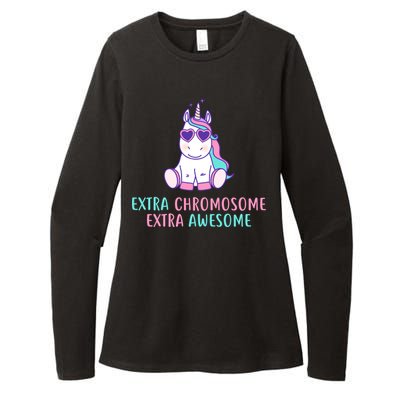 Extra Chromosome Awesome Down Syndrome Womens CVC Long Sleeve Shirt