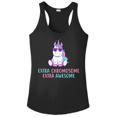 Extra Chromosome Awesome Down Syndrome Ladies PosiCharge Competitor Racerback Tank