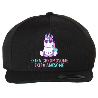 Extra Chromosome Awesome Down Syndrome Wool Snapback Cap