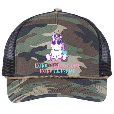 Extra Chromosome Awesome Down Syndrome Retro Rope Trucker Hat Cap