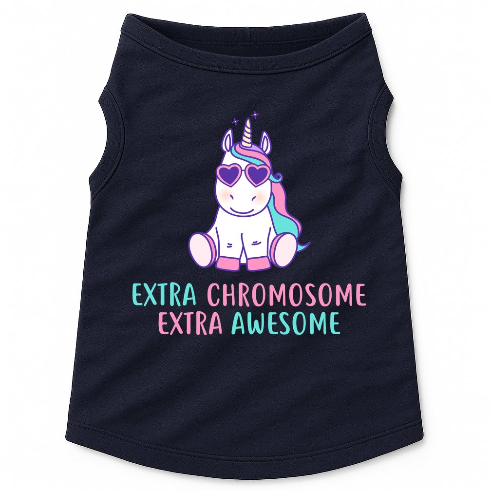 Extra Chromosome Awesome Down Syndrome Doggie Tank