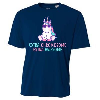 Extra Chromosome Awesome Down Syndrome Cooling Performance Crew T-Shirt