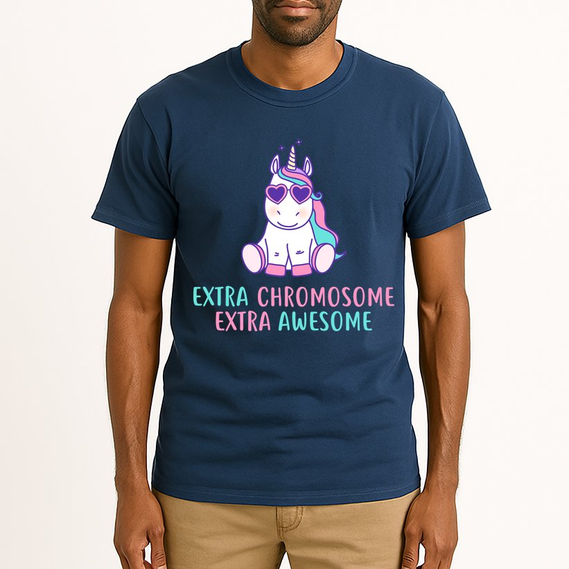 Extra Chromosome Awesome Down Syndrome Tall T-Shirt
