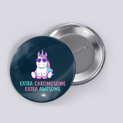 Extra Chromosome Awesome Down Syndrome Button