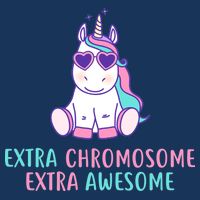 Extra Chromosome Awesome Down Syndrome Button