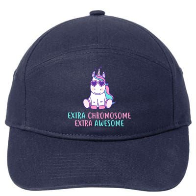 Extra Chromosome Awesome Down Syndrome 7-Panel Snapback Hat