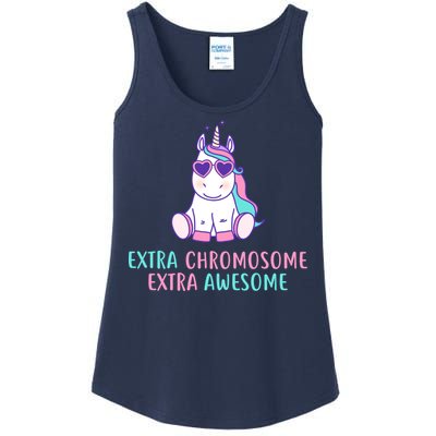 Extra Chromosome Awesome Down Syndrome Ladies Essential Tank