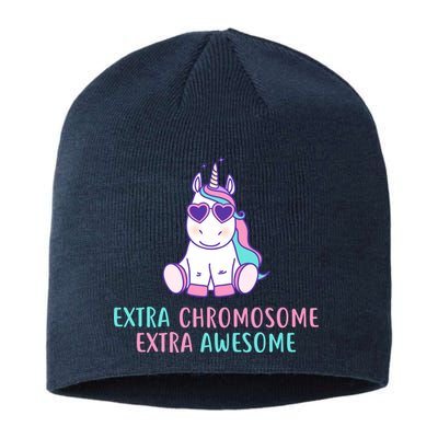 Extra Chromosome Awesome Down Syndrome Sustainable Beanie