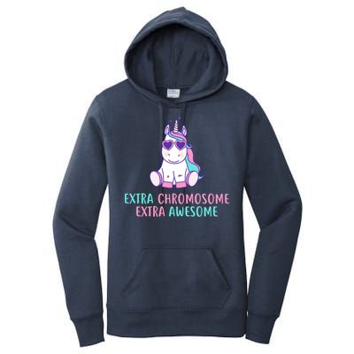 Extra Chromosome Awesome Down Syndrome Women's Pullover Hoodie