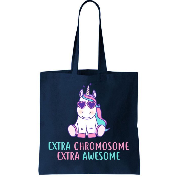 Extra Chromosome Awesome Down Syndrome Tote Bag