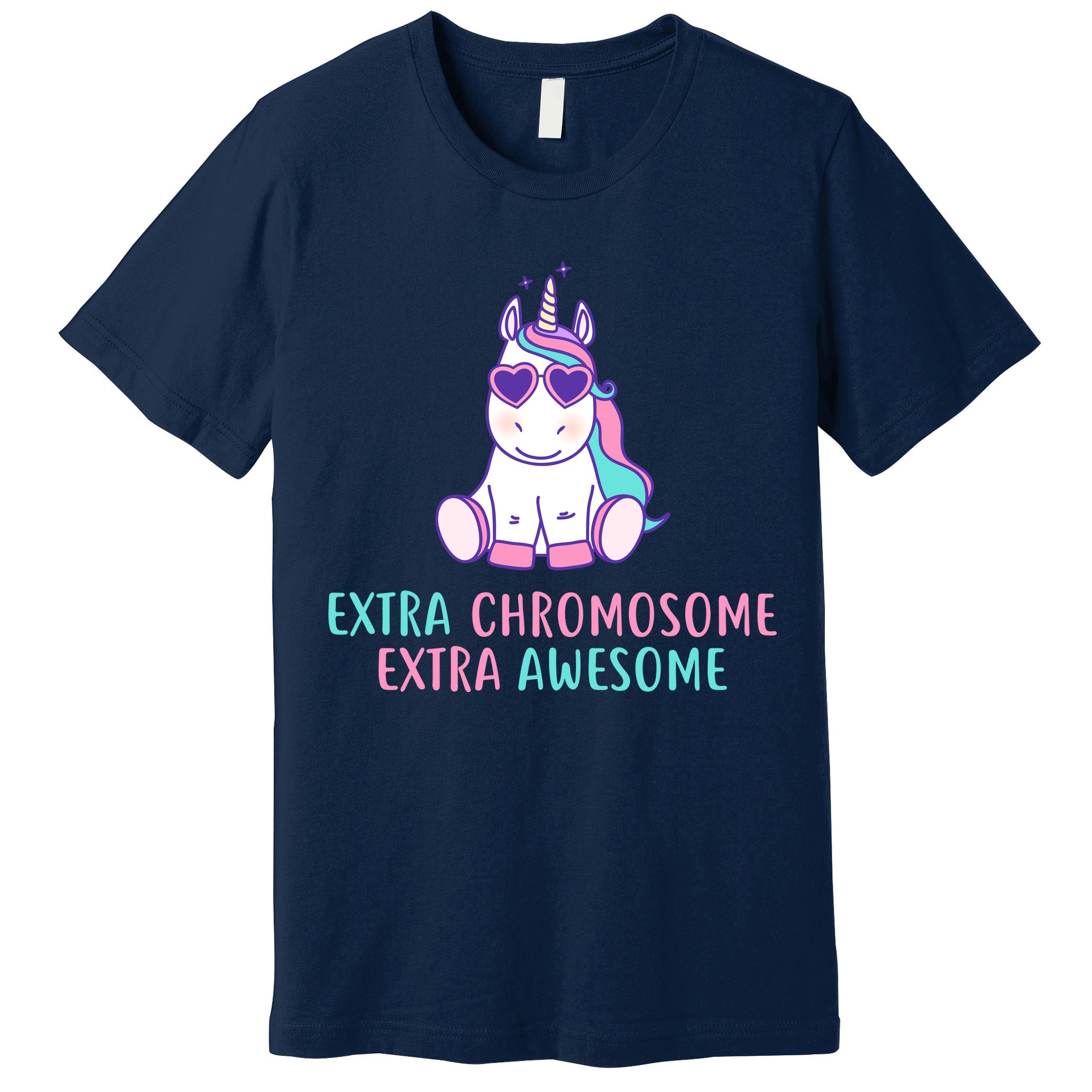 Extra Chromosome Awesome Down Syndrome Premium T-Shirt