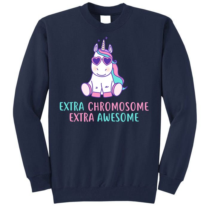 Extra Chromosome Awesome Down Syndrome Tall Sweatshirt