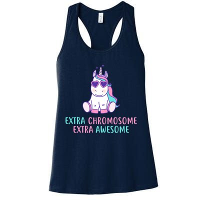 Extra Chromosome Awesome Down Syndrome Womens Tank Top