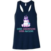 Extra Chromosome Awesome Down Syndrome Women's Racerback Tank