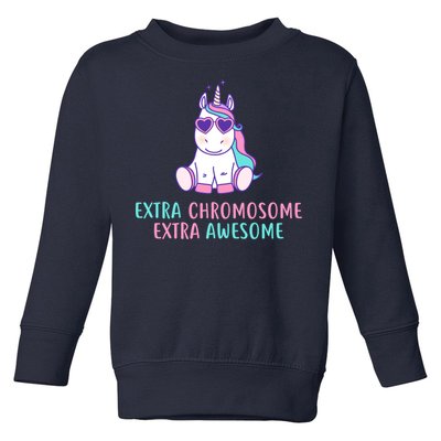 Extra Chromosome Awesome Down Syndrome Toddler Sweatshirt