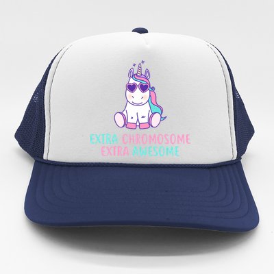 Extra Chromosome Awesome Down Syndrome Trucker Hat