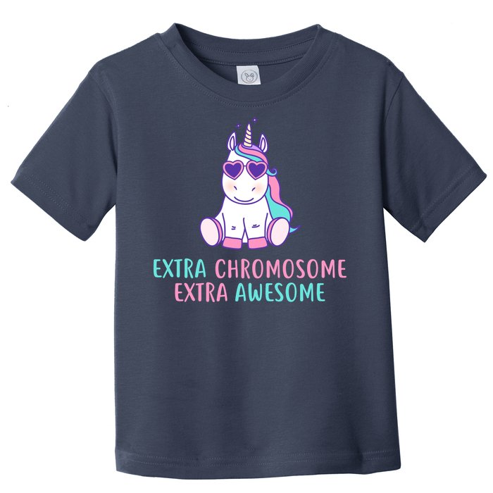 Extra Chromosome Awesome Down Syndrome Toddler T-Shirt