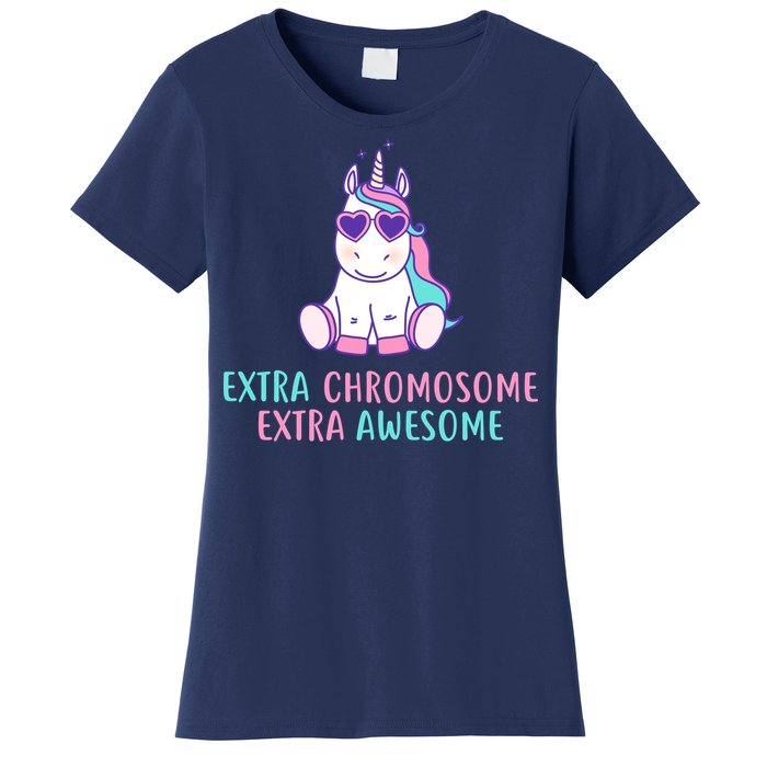 Extra Chromosome Awesome Down Syndrome Women's T-Shirt