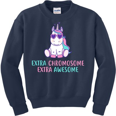 Extra Chromosome Awesome Down Syndrome Kids Sweatshirt