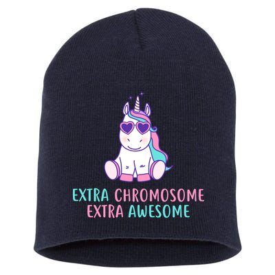 Extra Chromosome Awesome Down Syndrome Short Acrylic Beanie