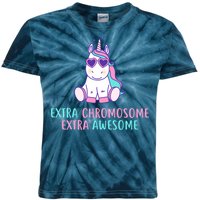 Extra Chromosome Awesome Down Syndrome Kids Tie-Dye T-Shirt