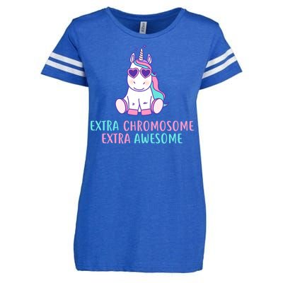 Extra Chromosome Awesome Down Syndrome Enza Ladies Jersey Football T-Shirt