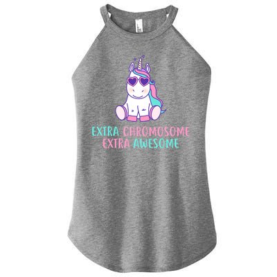 Extra Chromosome Awesome Down Syndrome Women's Perfect Tri Rocker Tank