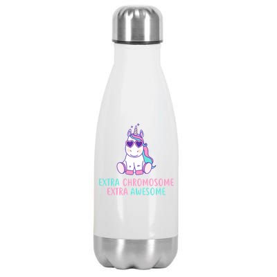 Extra Chromosome Awesome Down Syndrome Stainless Steel Insulated Water Bottle