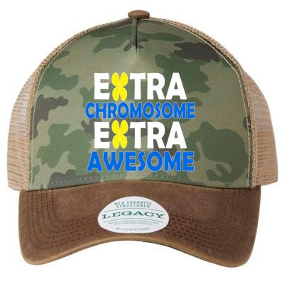 Extra Chromosome Extra Awesome Legacy Tie Dye Trucker Hat
