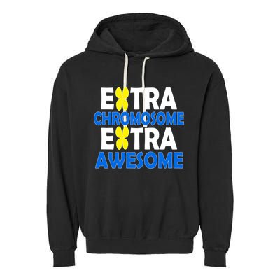 Extra Chromosome Extra Awesome Garment-Dyed Fleece Hoodie