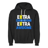 Extra Chromosome Extra Awesome Garment-Dyed Fleece Hoodie