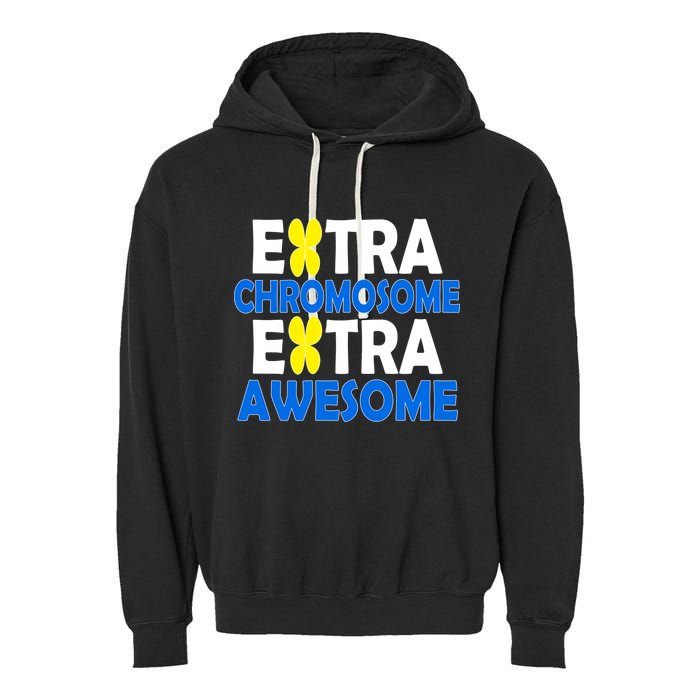 Extra Chromosome Extra Awesome Garment-Dyed Fleece Hoodie