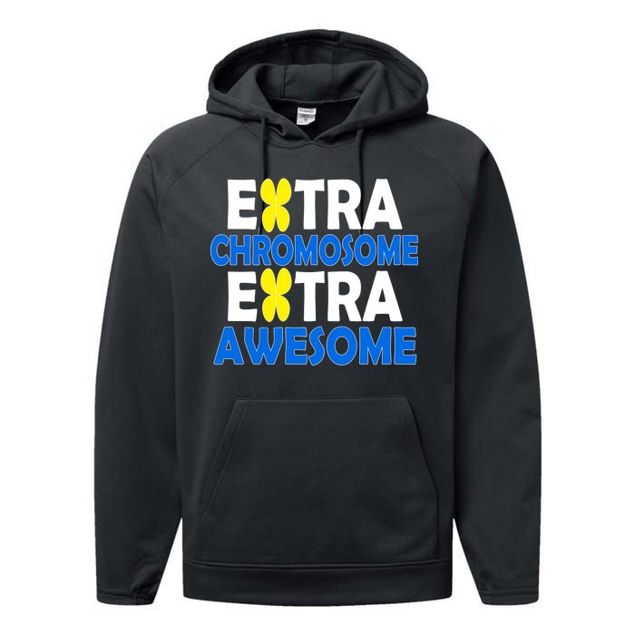 Extra Chromosome Extra Awesome Performance Fleece Hoodie