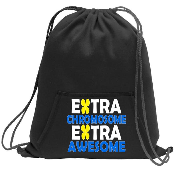 Extra Chromosome Extra Awesome Sweatshirt Cinch Pack Bag