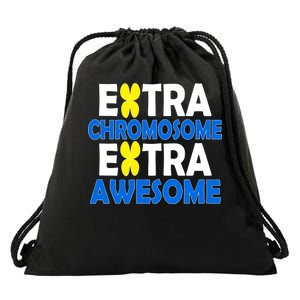 Extra Chromosome Extra Awesome Drawstring Bag