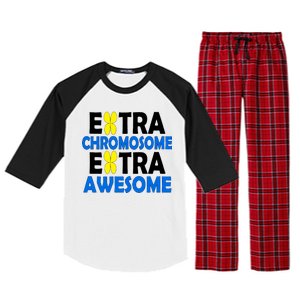 Extra Chromosome Extra Awesome Raglan Sleeve Pajama Set