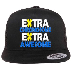 Extra Chromosome Extra Awesome Flat Bill Trucker Hat