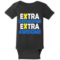 Extra Chromosome Extra Awesome Baby Bodysuit
