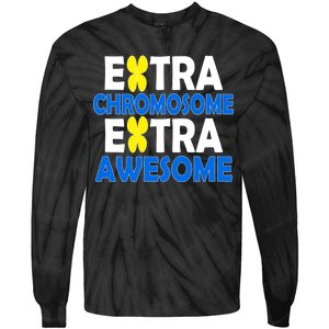 Extra Chromosome Extra Awesome Tie-Dye Long Sleeve Shirt