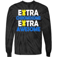 Extra Chromosome Extra Awesome Tie-Dye Long Sleeve Shirt