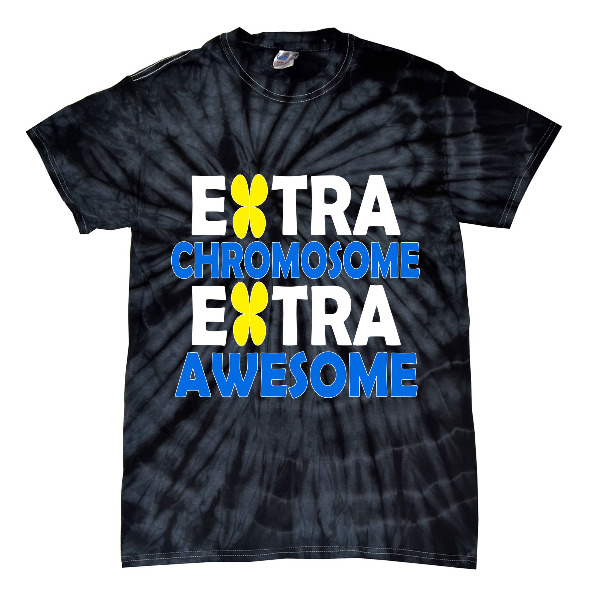 Extra Chromosome Extra Awesome Tie-Dye T-Shirt